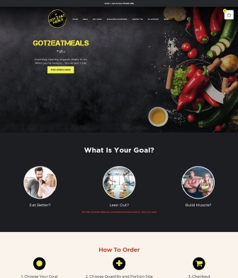 full page image of woocommerce web development for meal prep and delivery company Got 2 Eat Meals